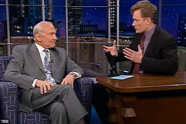 Buzz Aldrin Claims Apollo 11 Moon Landing Was Faked in Conan O’Brien Interview